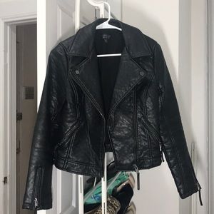 Topshop Faux Leather Jacket